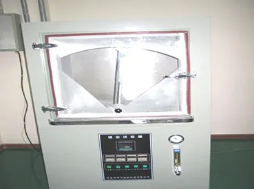 Test de sable et de poussière